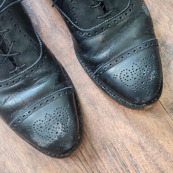 Alden Mens Dress Shoes Size 8 Leather Cap Toe Lace Up Oxford main image 5